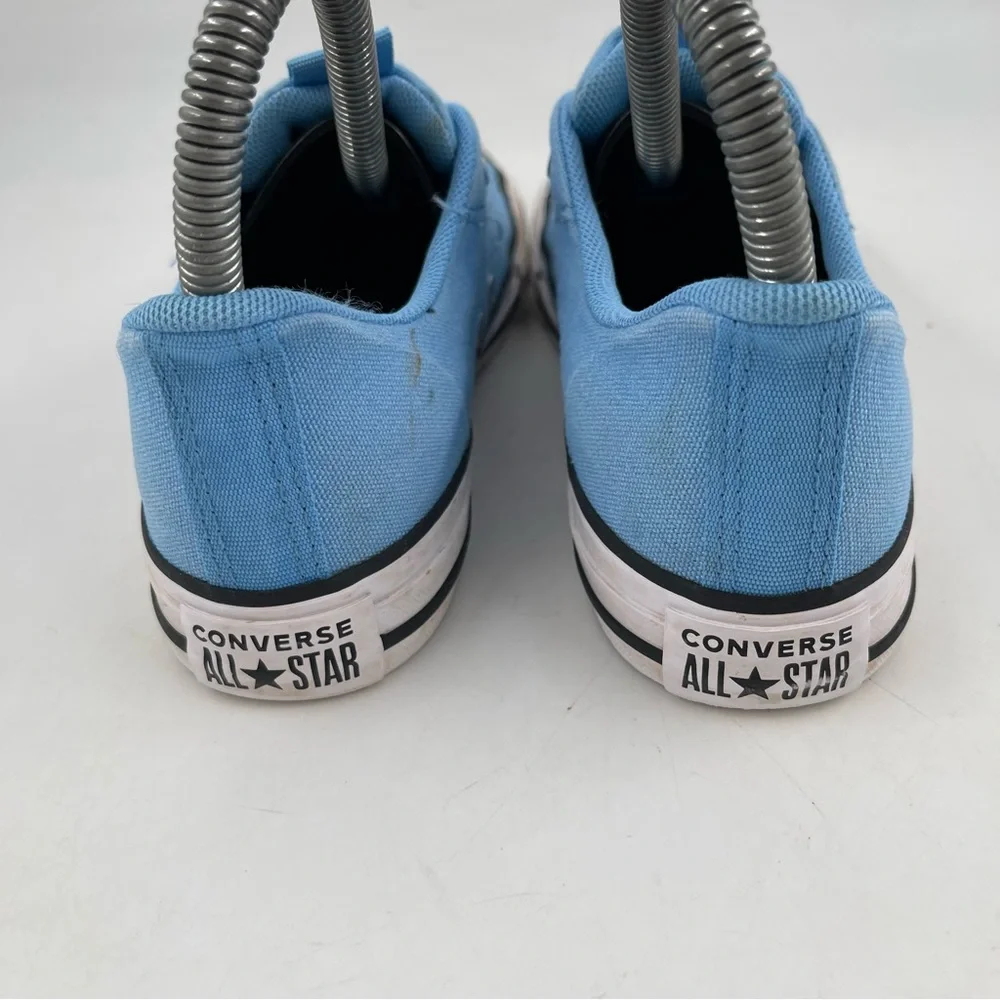 Converse Chuck Taylor AS - SZ 3Y- Blue Canvas Low Top No-Ties Sneakers Shoes